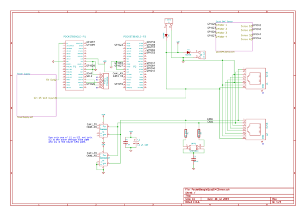 Quad Stall Motor Control and Sense for Pocket Beagle, bare circuit board w/ doc - Image 7