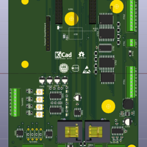 3D image of the ESP32 T7S3 MultiFunctionUniversalTurnout board