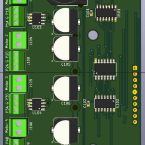 3D image of the Single Coil Turnout driver daughter board