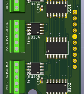 3D image of the Stall Motor driver daughter board