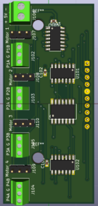3D image of the Servo driver daughter board