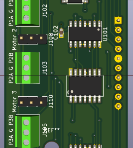 3D image of the Servo driver daughter board