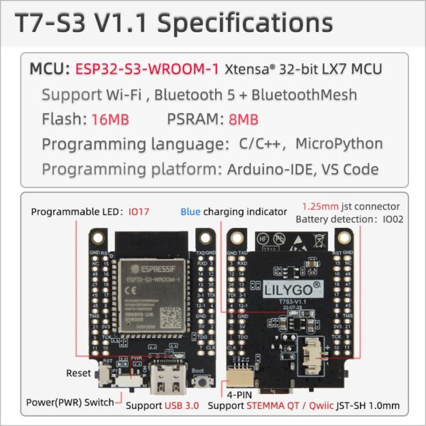 LilyGo T7S3 - Image 9